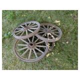 4 - MODEL T WOOD SPOKE RIMS