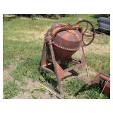 BELT-DRIVEN CEMENT MIXER