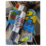 NASCAR FLAGS & TIN SIGN