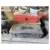 3 METAL TOOLBOXES WITH PULLERS
