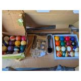 NEW POOL STICKS, BILLIARD BALLS & MORE