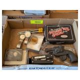 WRISTWATCHES, POCKET KNIFE & SOAP GUN