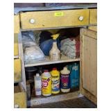 CENTER DRAWER AND CABINET BELOW CONTENTS