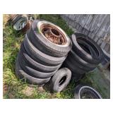 6 - FORD V8 FLATHEAD 1930s 5 LUG RIMS