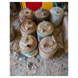 VINTAGE OIL GAS CANS QUAKER STATE