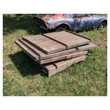 COLLECTION OF BOWLING ALLEY FLOOR PIECES