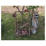 TORCH RACK WITH TANK, HOSES & GAUGES