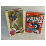 DAN MARINO TALKING FOOTBALL FIGURE & WHEATIES BOX
