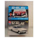 1962 BEL AIR & FORD 427 COBRA MODEL KITS