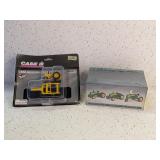 3 JOHN DEERE 1/64 SCALE TRACTORS & CASE TRACTOR