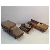 3 VINTAGE METAL TOYS