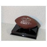 BART STARR AUTOGRAPHED FOOTBALL WITH COA AND CASE