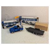 DIECAST 1951 FORD TRUCK BANK & 1940 COUPE RACE CAR