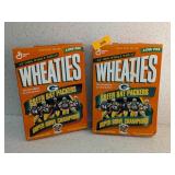 2 - WHEATIES BOXES FEATURING PACKERS
