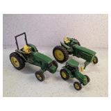 3 JOHN DEERE TRACTOR TOYS