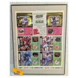 1993 ACTION PACKED FOOTBALL FRAMED PROOF SHEET