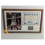 FRAMED 1993 SHAQ PHOTO & STATS