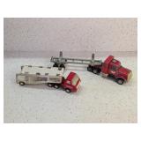 2 VINTAGE METAL TRUCKS