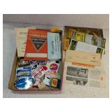 VINTAGE CAR STICKERS & TRACTOR MANUALS