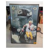 FRAMED BRETT FAVRE POSTER