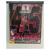1995 MICHAEL JORDAN 'I'M BACK' POSTER 20X16