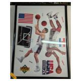 UPPER DECK 1992 TEAM USA BASKETBALL STICKER SHEET