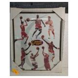 1998 NBA FINALS CHICAGO BULLS FRAMED POSTER