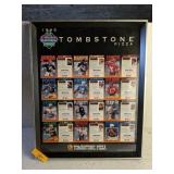 FRAMED 1995 TOMBSTONE PIZZA QUARTERBACK CARDS