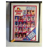 FRAMED 1990 WONDERSTARS COLLECTOR SET