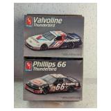 PHILLIPS & VALVOLINE NASCAR THUNDERBIRD MODEL KITS