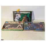 3 VINTAGE BASEBALL AND HOCKEY BOARD GAMES