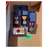 4 VARIOUS WW2 WAR MEDALS
