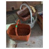 3 WICKER BASKETS
