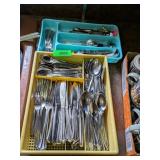 2 BOXES OF SILVERWARE