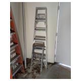 2 ALUMINUM STEPLADDERS