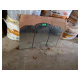 VINTAGE 3 PIECE FOLDING MIRROR