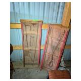 2 ANTIQUE KIDS SLED TOBOGGANS