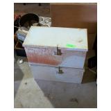 2 METAL LOCKBOXES