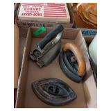 3 VINTAGE IRONS