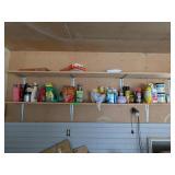 SHELF OF GARDENING PRODUCTS, SHOP FLUIDS & MORE