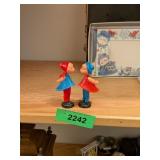 WEST GERMANY MAGNETIC BOY/GIRL KISSING DOLLS