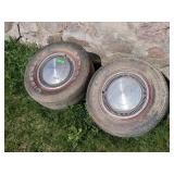 2 RADIAL TIRES WITH RIMS