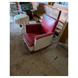 VINTAGE VINYL KIDS ROCKING CHAIR