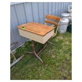 ANTIQUE SCHOOL DESK