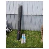 2 - ROLLS OF CHICKEN WIRE & ROLL OF GARDEN NETTING