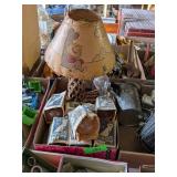 UNIQUE WOODEN LAMP & VINTAGE LIGHTBULBS