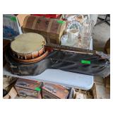 VINTAGE BANJO WITH CASE