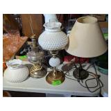 3 VINTAGE TABLETOP LAMPS