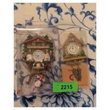 2 EUROPEAN SMALL CLOCKS