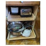 POTS, PANS, TOASTER, MINI-CROCKPOT & MORE